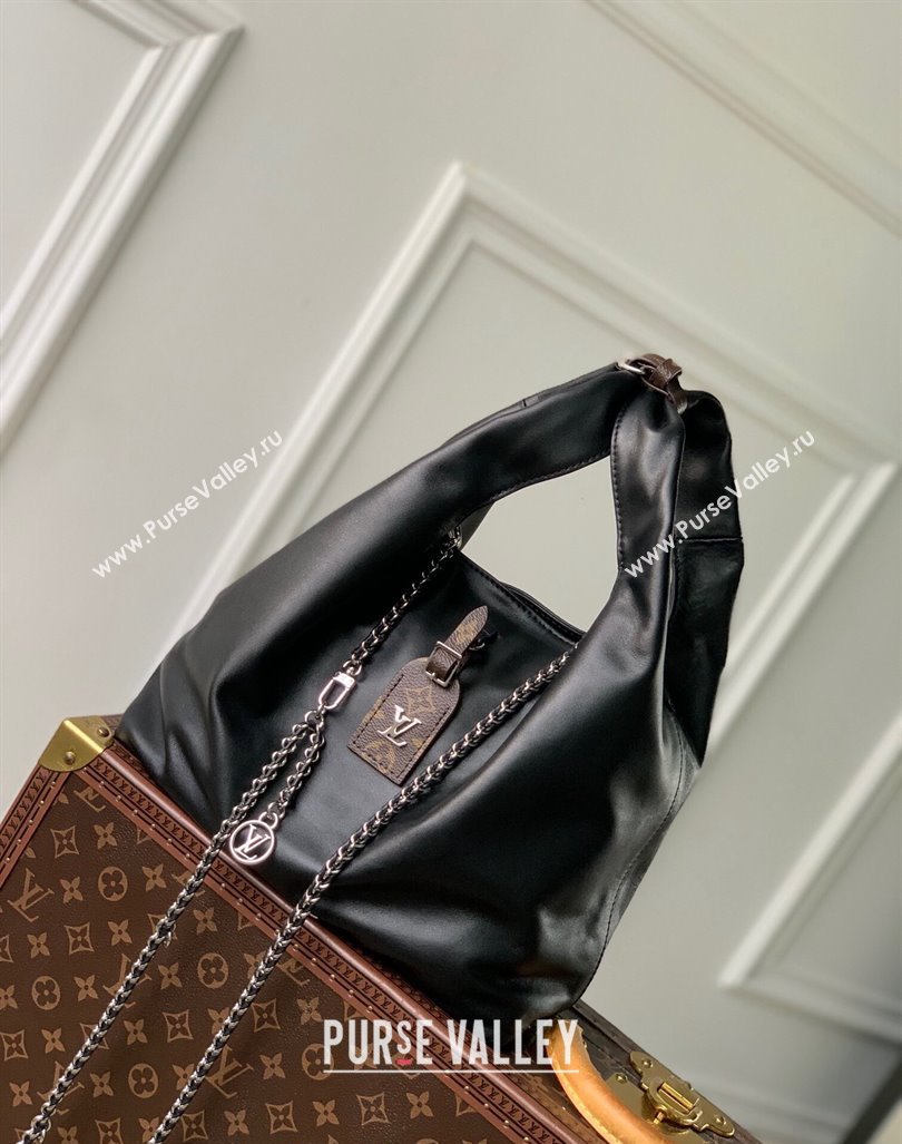 Louis Vuitton Atlantis MM Tote Bag in Black Calfskin 2024 M11266 (KI-240829044)