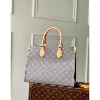 Louis Vuitton OnTheGo MM Tote Bag in Trianon Grey Canvas 2024 M12415 (KI-240829009)