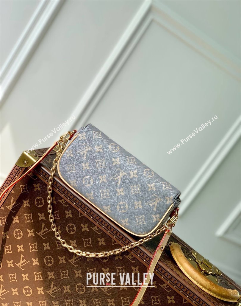 Louis Vuitton Wallet on Chain Ivy Mini Bag in Trianon Grey Canvas 2024 M12778 (KI-240829010)