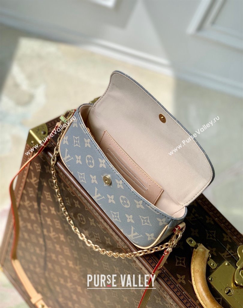 Louis Vuitton Wallet on Chain Ivy Mini Bag in Trianon Grey Canvas 2024 M12778 (KI-240829010)