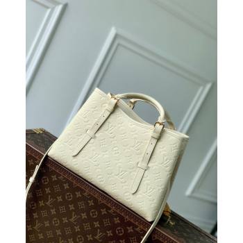 Louis Vuitton Babylone Tote PM bag in Monogram Empreinte Leather M11394 Cream White 2024 (KI-240829054)