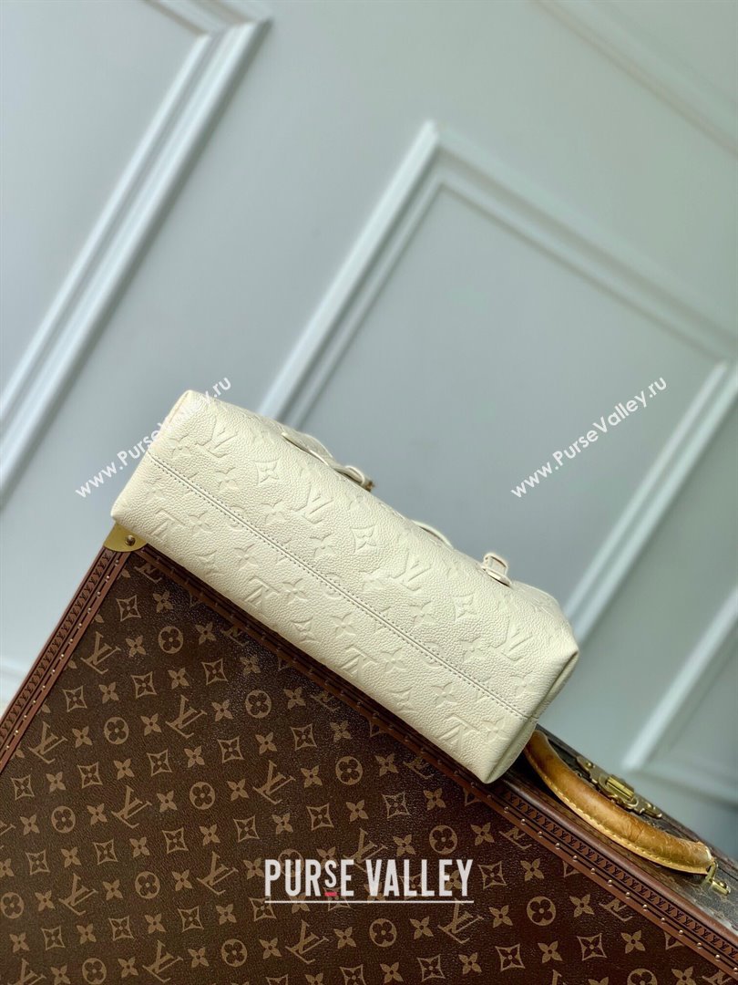 Louis Vuitton Babylone Tote PM bag in Monogram Empreinte Leather M11394 Cream White 2024 (KI-240829054)