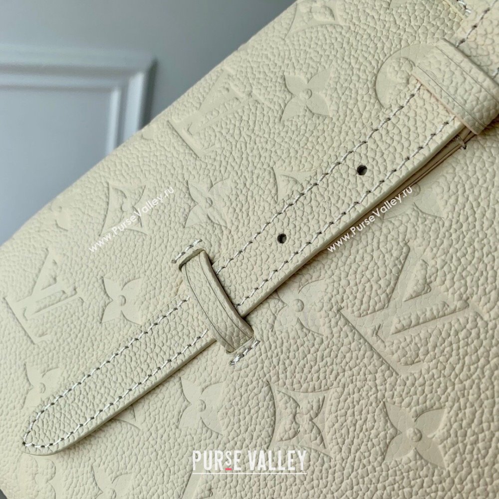 Louis Vuitton Babylone Tote PM bag in Monogram Empreinte Leather M11394 Cream White 2024 (KI-240829054)