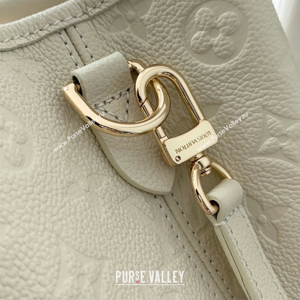 Louis Vuitton Babylone Tote PM bag in Monogram Empreinte Leather M11394 Cream White 2024 (KI-240829054)