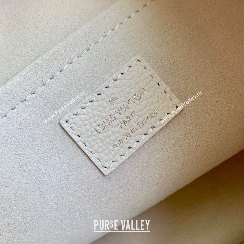 Louis Vuitton Babylone Tote PM bag in Monogram Empreinte Leather M11394 Cream White 2024 (KI-240829054)