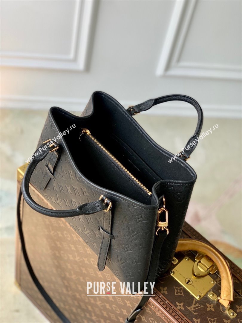 Louis Vuitton Babylone Tote PM bag in Monogram Empreinte Leather M11393 Black 2024 (KI-240829052)