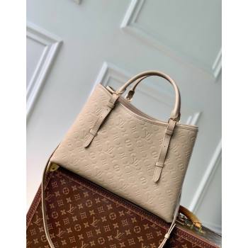 Louis Vuitton Babylone Tote MM bag in Monogram Empreinte Leather M11463 Tourterelle Grey 2024 (KI-240829057)