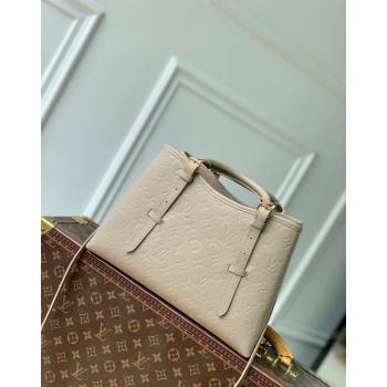 Louis Vuitton Babylone Tote PM bag in Monogram Empreinte Leather M11463 Tourterelle Grey 2024 (KI-240829053)