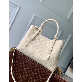 Louis Vuitton Babylone Tote MM bag in Monogram Empreinte Leather M11394 White 2024 (KI-240829055)