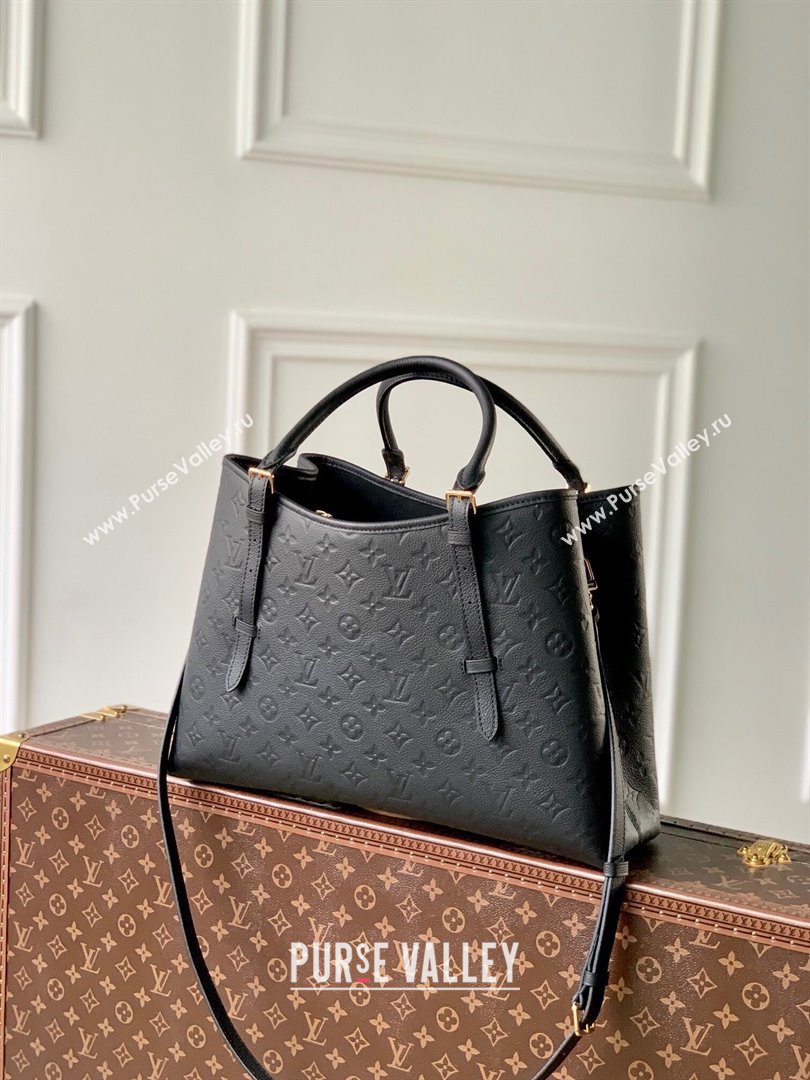 Louis Vuitton Babylone Tote MM bag in Monogram Empreinte Leather M47185 Black 2024 (KI-240829056)