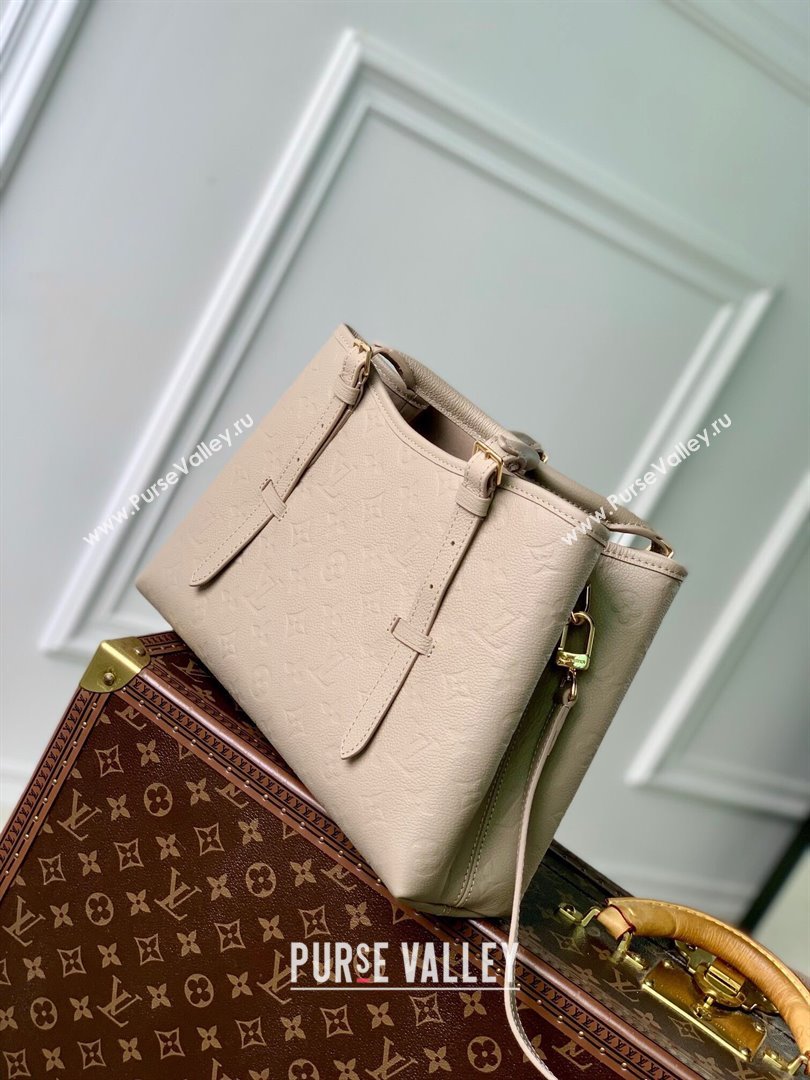 Louis Vuitton Babylone Tote PM bag in Monogram Empreinte Leather M11463 Tourterelle Grey 2024 (KI-240829053)