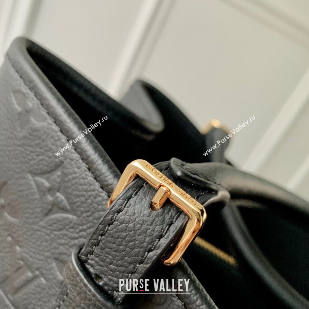 Louis Vuitton Babylone Tote MM bag in Monogram Empreinte Leather M47185 Black 2024 (KI-240829056)