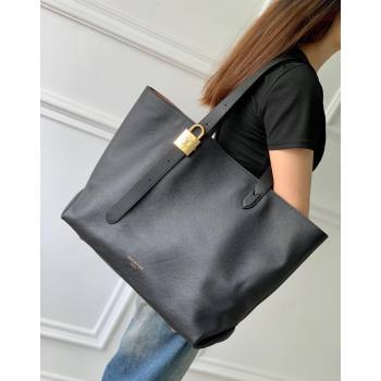 Louis Vuitton Low Key Cabas MM Tote bag in Grained Calfskin M25341 Black 2024 (KI-240829058)