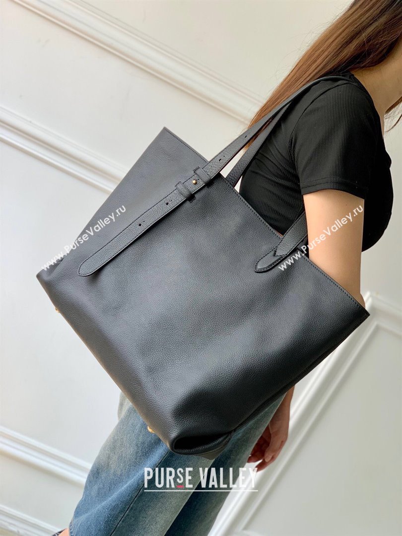 Louis Vuitton Low Key Cabas MM Tote bag in Grained Calfskin M25341 Black 2024 (KI-240829058)