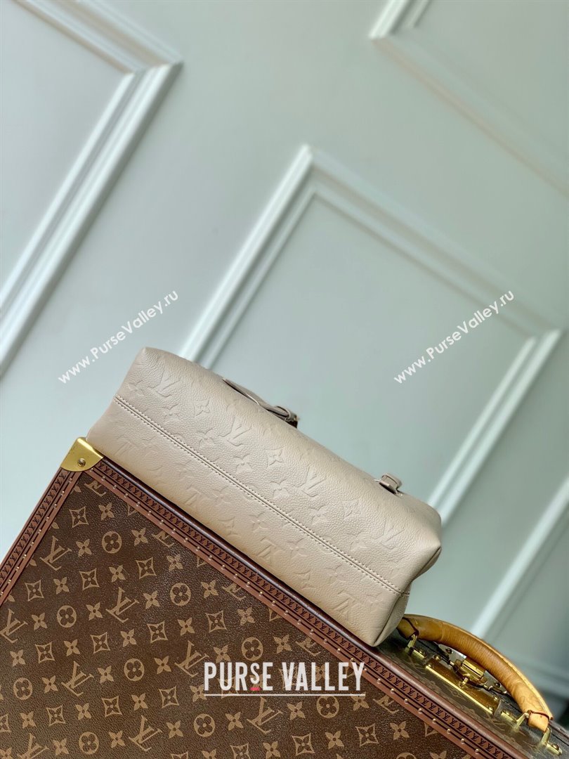 Louis Vuitton Babylone Tote PM bag in Monogram Empreinte Leather M11463 Tourterelle Grey 2024 (KI-240829053)