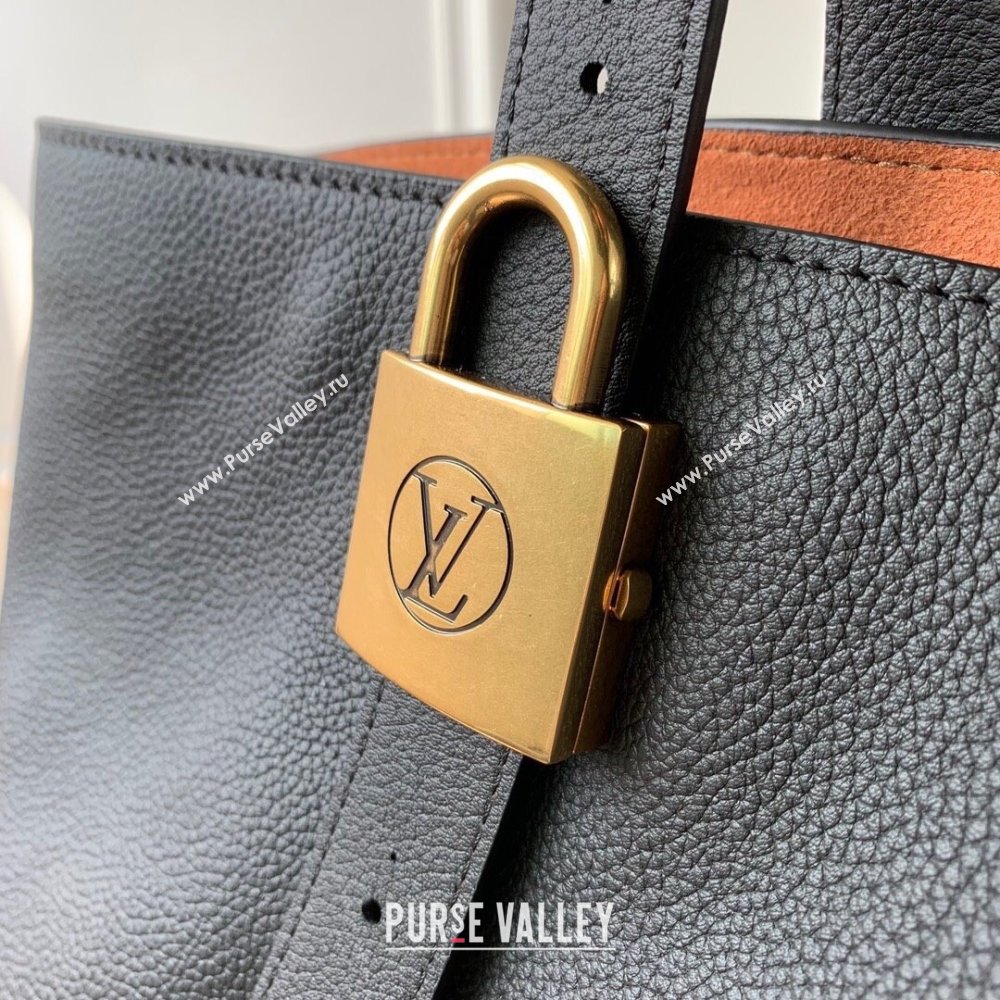 Louis Vuitton Low Key Cabas MM Tote bag in Grained Calfskin M25341 Black 2024 (KI-240829058)