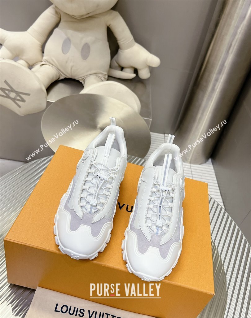 Louis Vuitton LV Rush Sneakers in Mix of materials White 2024 0905 (MD-240905085)