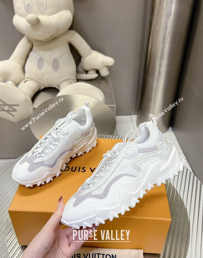 Louis Vuitton LV Rush Sneakers in Mix of materials White 2024 0905 (MD-240905085)