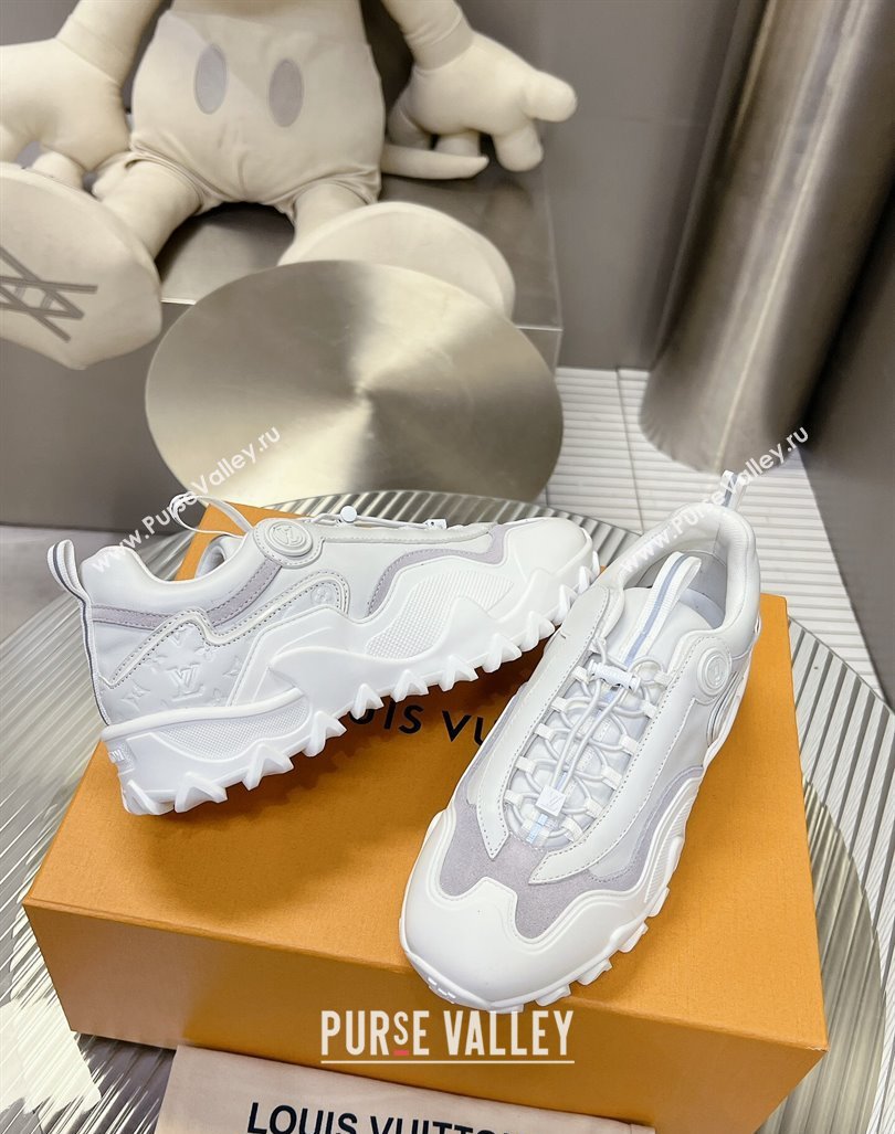 Louis Vuitton LV Rush Sneakers in Mix of materials White 2024 0905 (MD-240905085)