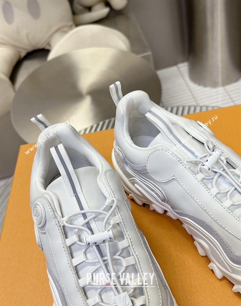 Louis Vuitton LV Rush Sneakers in Mix of materials White 2024 0905 (MD-240905085)