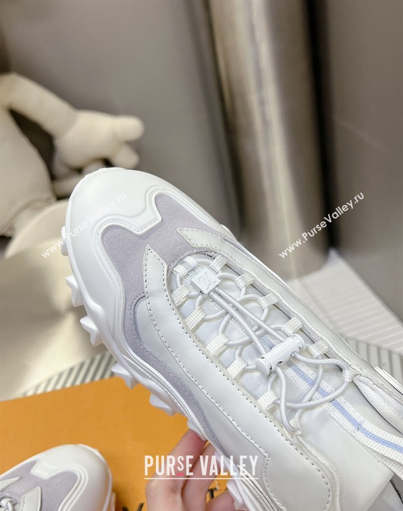 Louis Vuitton LV Rush Sneakers in Mix of materials White 2024 0905 (MD-240905085)