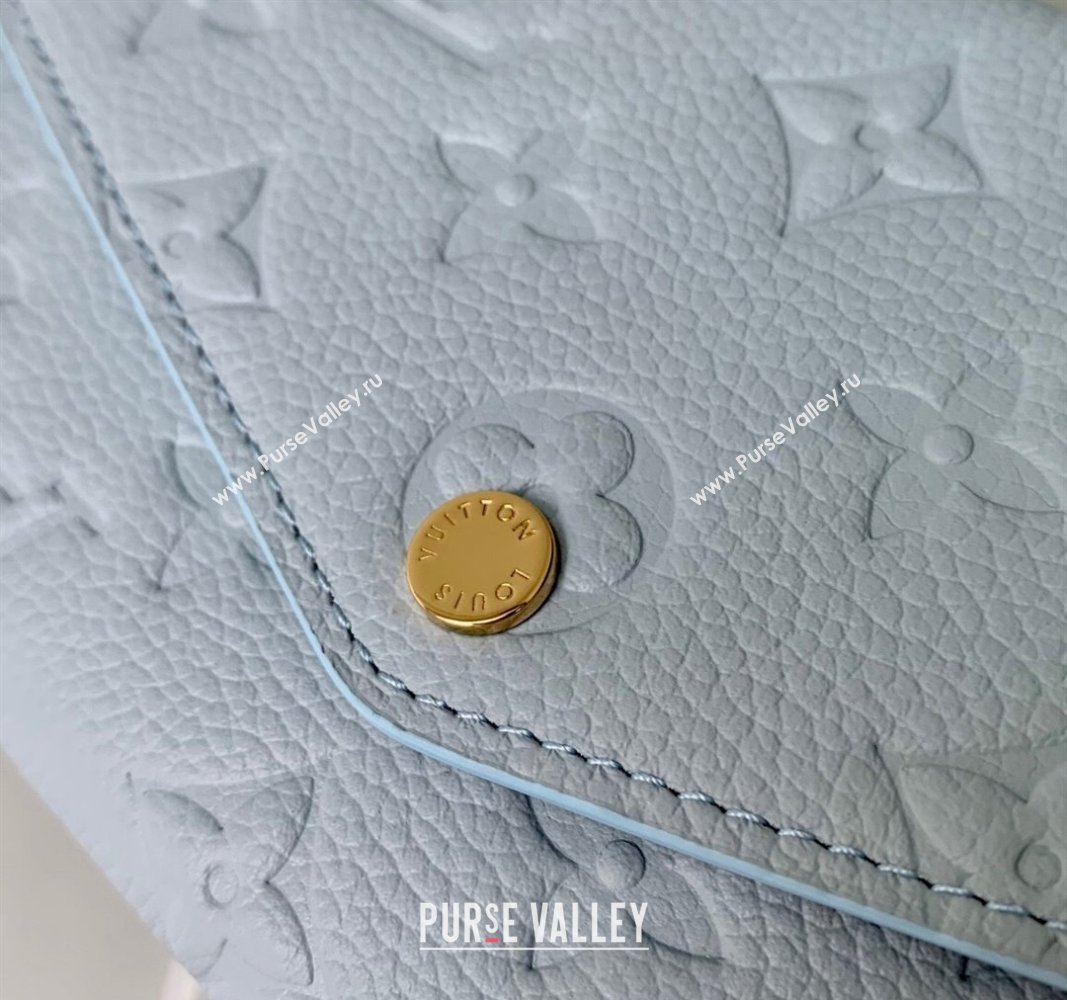 Louis Vuitton Sarah Wallet in Blue Washed Monogram Empreinte Leather M17779 2024 (KI-240925062)