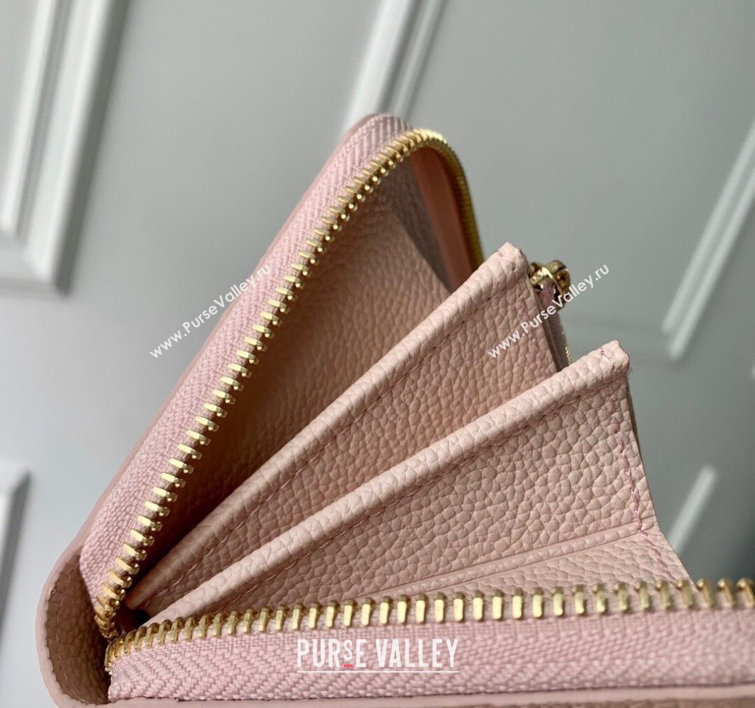 Louis Vuitton Zippy Wallet in Monogram Empreinte Leather M83225 Pink 2024 (KI-240925064)