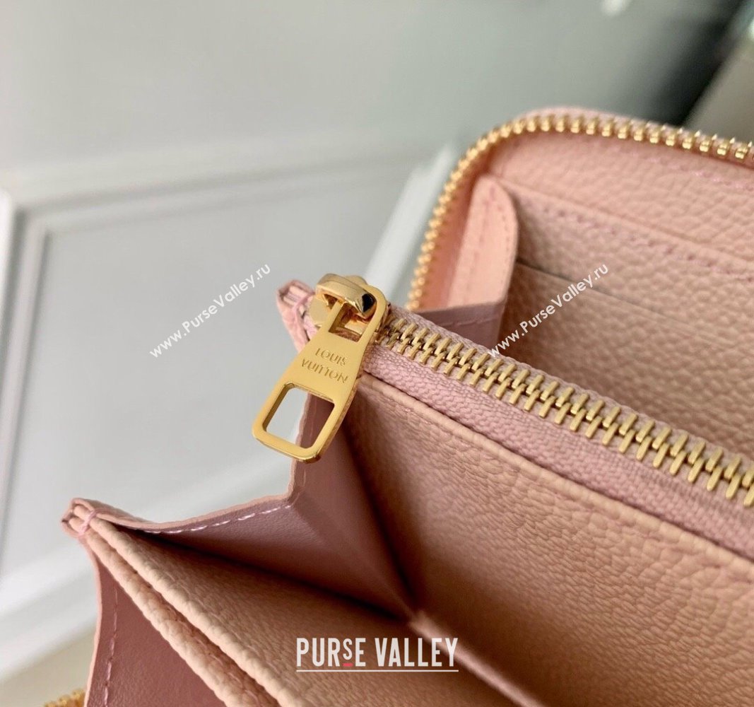 Louis Vuitton Zippy Wallet in Monogram Empreinte Leather M83225 Pink 2024 (KI-240925064)