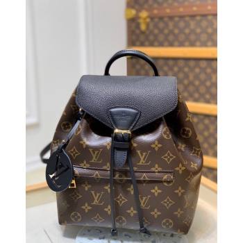 Louis Vuitton Montsouris PM Monogram Canvas Backpack bag M45515 Black 2024 (KI-240925072)