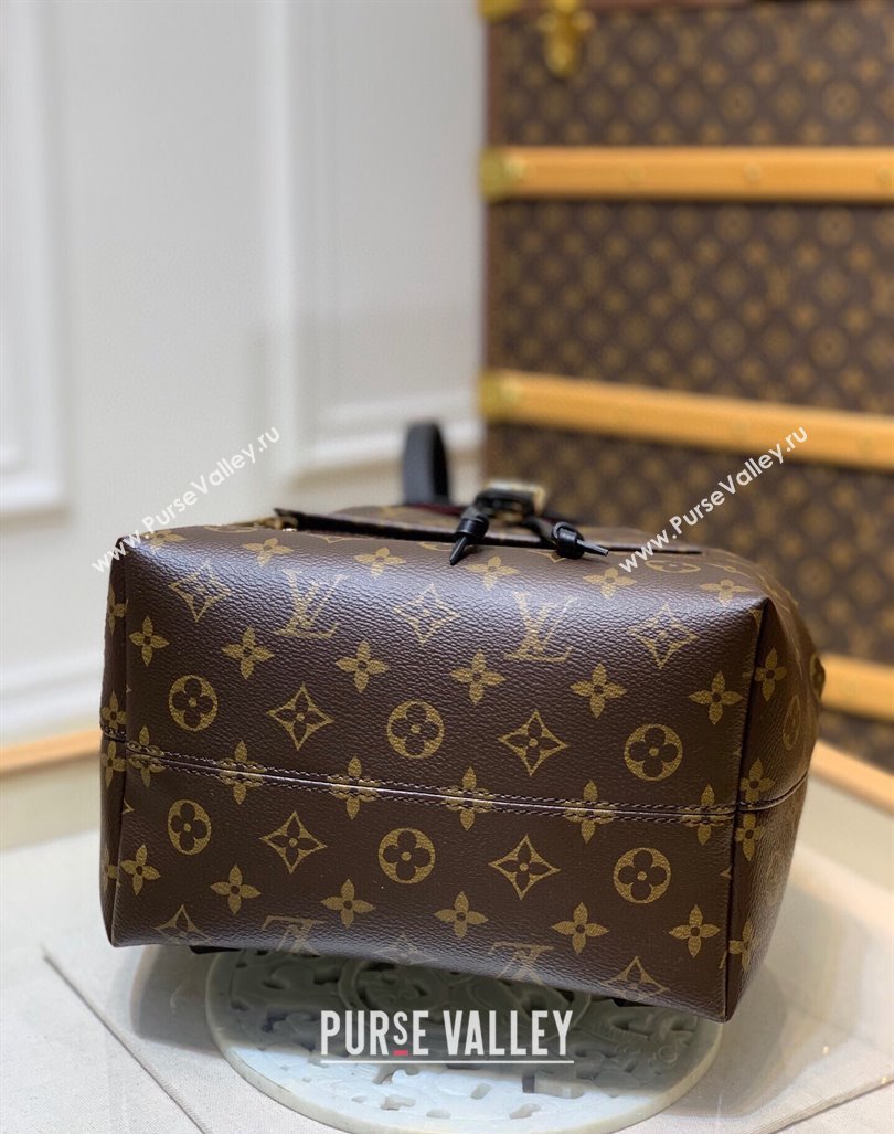 Louis Vuitton Montsouris PM Monogram Canvas Backpack bag M45515 Black 2024 (KI-240925072)