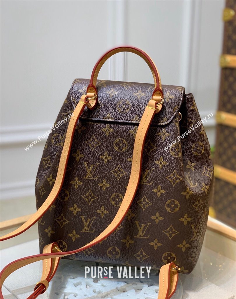 Louis Vuitton Montsouris PM Monogram Canvas Backpack bag M45501 Nude 2024 (KI-240925073)