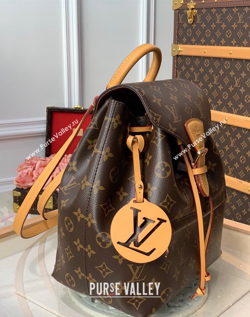 Louis Vuitton Montsouris PM Monogram Canvas Backpack bag M45501 Nude 2024 (KI-240925073)