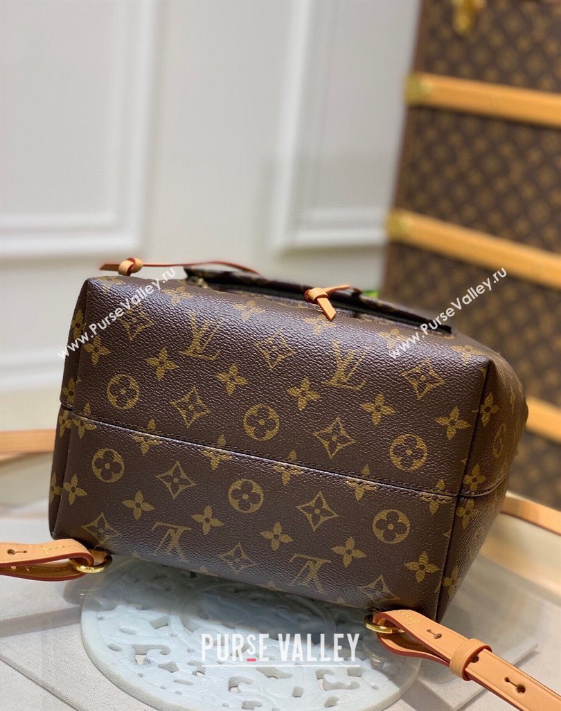 Louis Vuitton Montsouris PM Monogram Canvas Backpack bag M45501 Nude 2024 (KI-240925073)