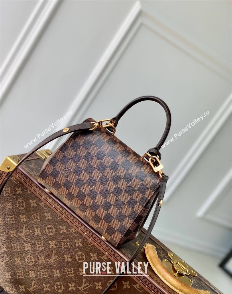 Louis Vuitton Cluny Mini Bag in Damier Ebene Canvas N00097 Brown 2024 (KI-240925080)