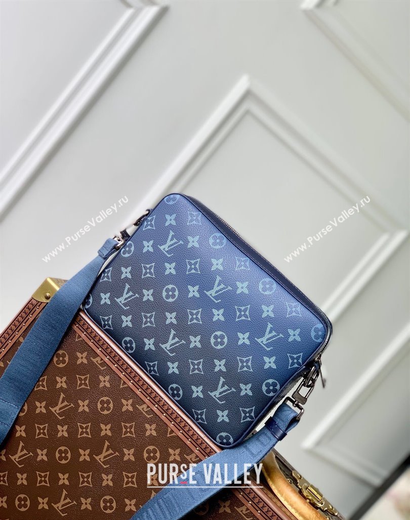 Louis Vuitton Mens Trio Messenger Bag in Navy Blue Monogram Gradient Canvas M11592 2024 (KI-240925086)