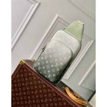 Louis Vuitton Mens Avenue Slingbag Bag in Khaki Green Monogram Gradient Canvas M11702 2024 (KI-240925087)