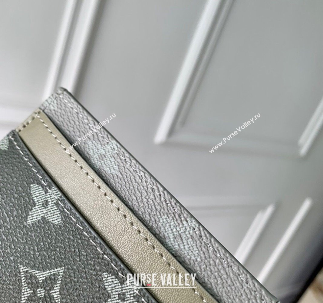 Louis Vuitton Double Card Holder Wallet in Khaki Green Monogram Gradient Canvas M11550 2024 (KI-240925091)