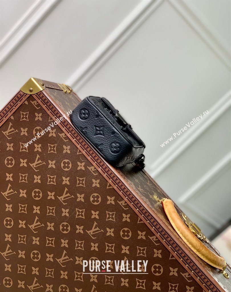 Louis Vuitton Mens Pico S-Lock Mini bag in Black Taurillon Monogram Leather M83148 2024 (KI-240926001)