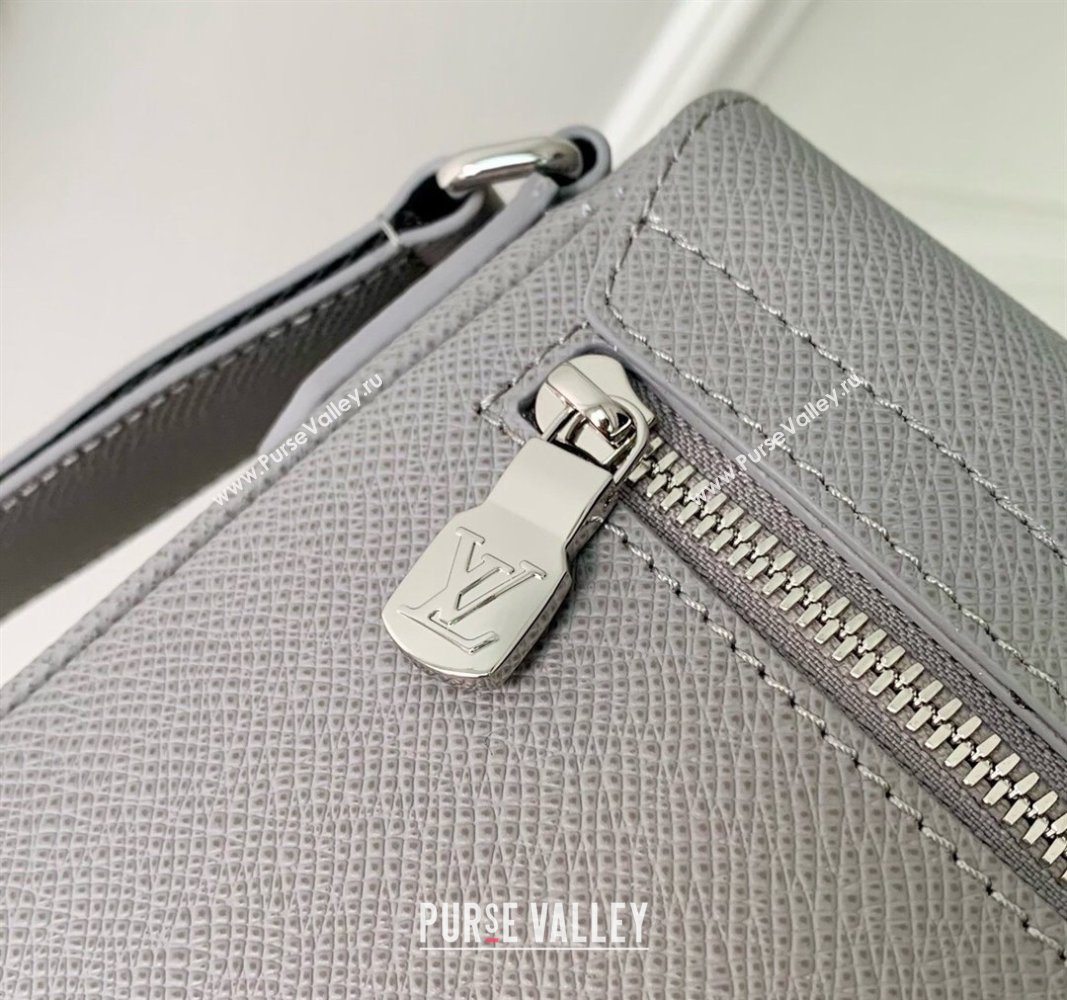 Louis Vuitton District PM Messenger Bag in Taiga Leather M30851 Glacier Grey 2024 (KI-240926003)