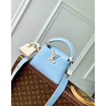 Louis Vuitton MiniMe Capucines Mini Bag in Taurillon leather M24563 Candy Blue 2024 (KI-240926008)