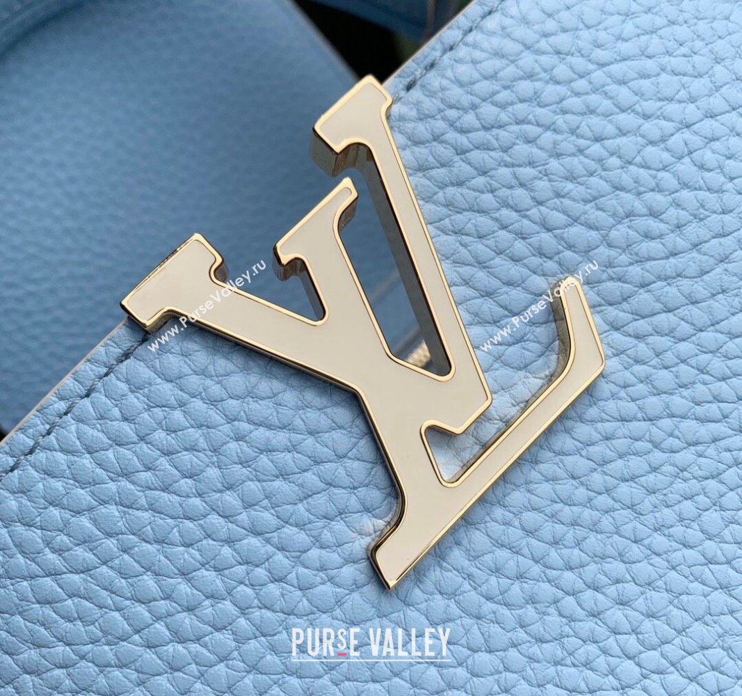 Louis Vuitton MiniMe Capucines Mini Bag in Taurillon leather M24563 Candy Blue 2024 (KI-240926008)