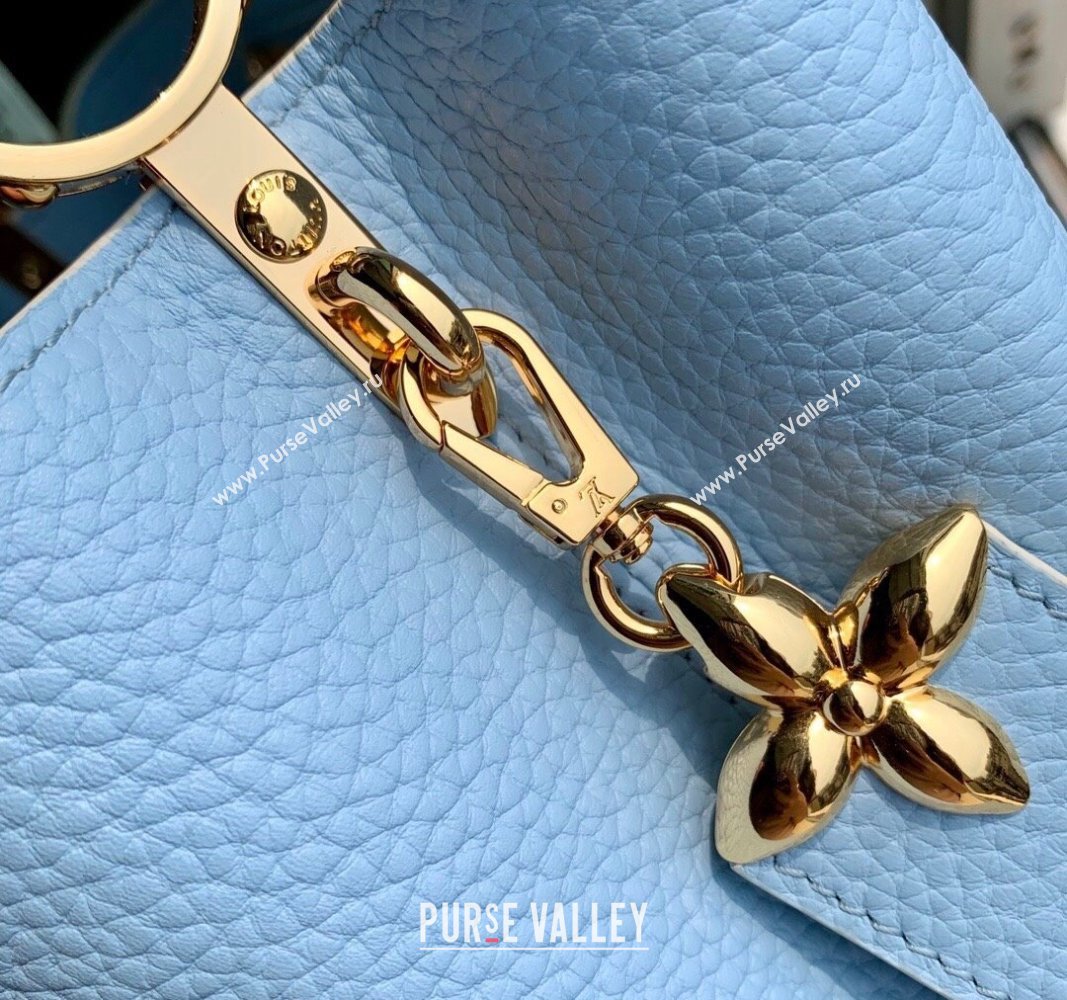 Louis Vuitton MiniMe Capucines Mini Bag in Taurillon leather M24563 Candy Blue 2024 (KI-240926008)