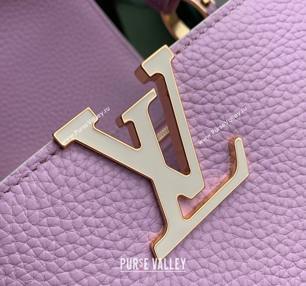 Louis Vuitton MiniMe Capucines Mini Bag in Taurillon leather M24563 Purple 2024 (KI-240926009)