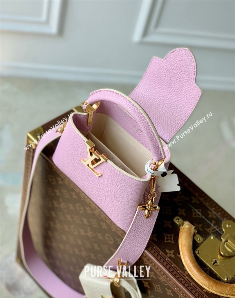 Louis Vuitton MiniMe Capucines Mini Bag in Taurillon leather M24563 Purple 2024 (KI-240926009)