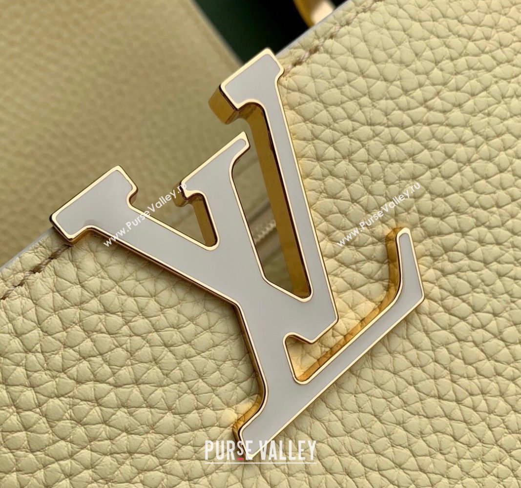 Louis Vuitton MiniMe Capucines Mini Bag in Taurillon leather M24563 Banana Yellow 2024 (KI-240926010)