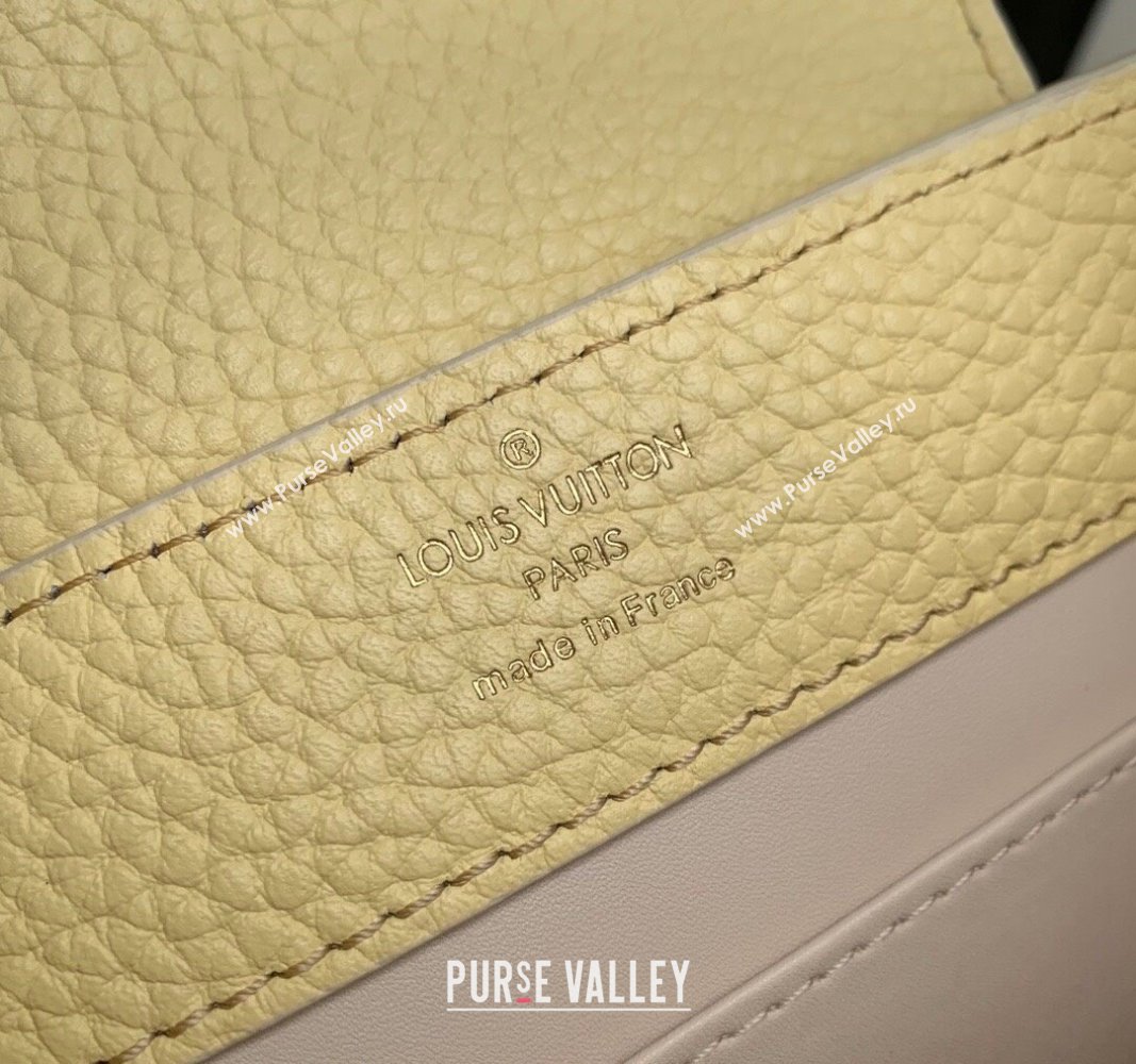 Louis Vuitton MiniMe Capucines Mini Bag in Taurillon leather M24563 Banana Yellow 2024 (KI-240926010)