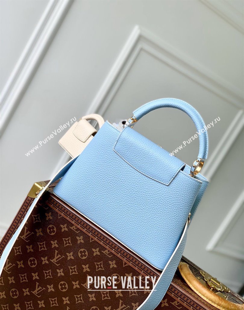 Louis Vuitton MiniMe Capucines BB Bag in Taurillon leather M24575 Candy Blue 2024 (KI-240926011)