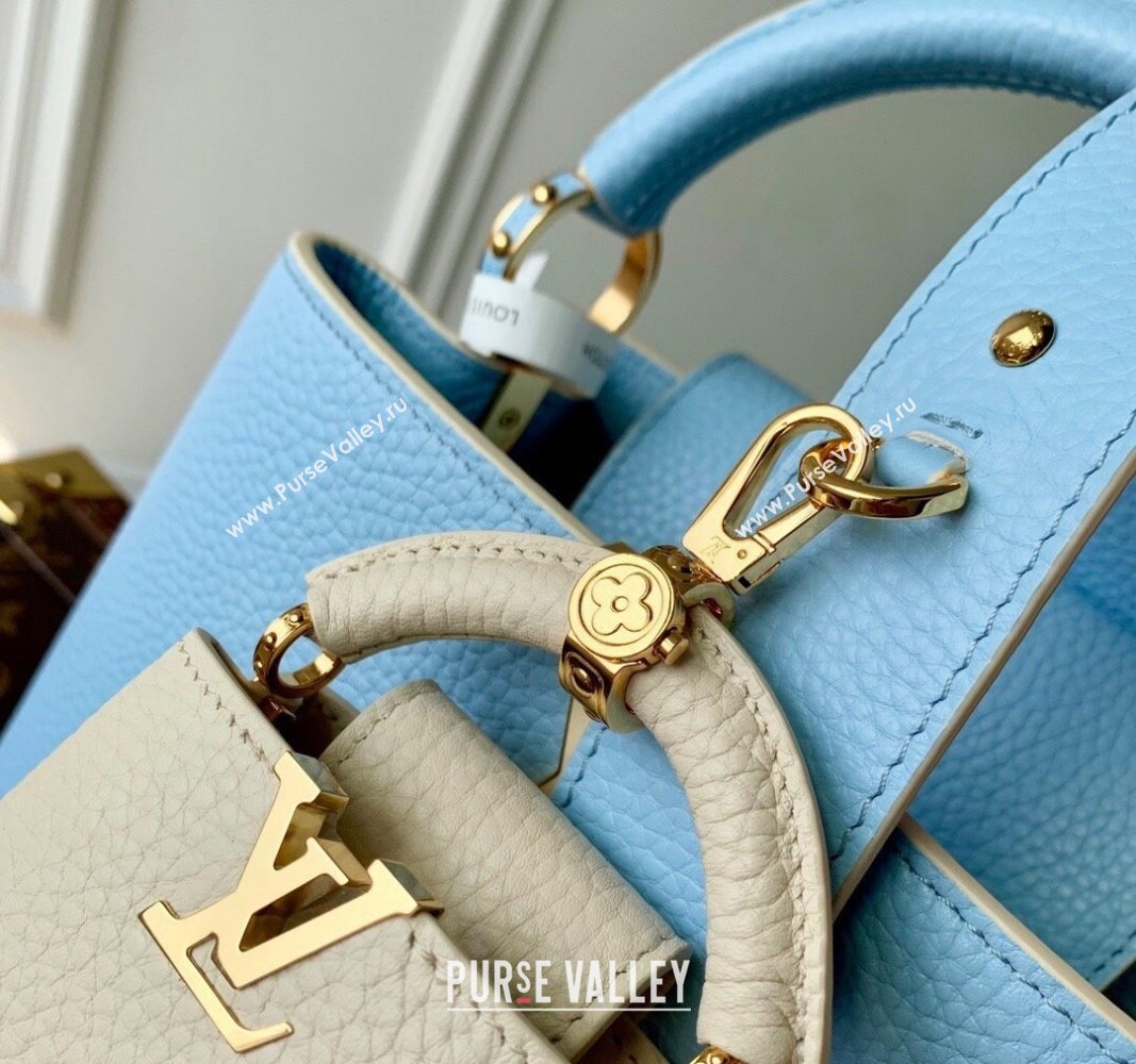 Louis Vuitton MiniMe Capucines BB Bag in Taurillon leather M24575 Candy Blue 2024 (KI-240926011)