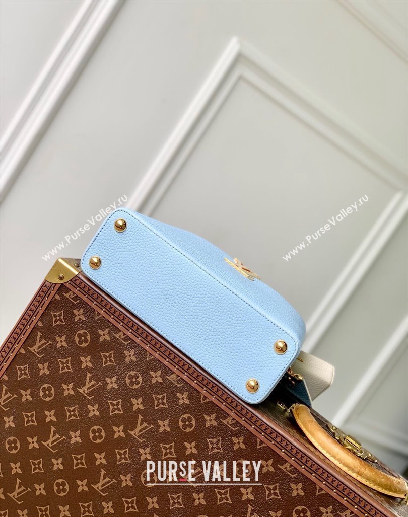 Louis Vuitton MiniMe Capucines BB Bag in Taurillon leather M24575 Candy Blue 2024 (KI-240926011)