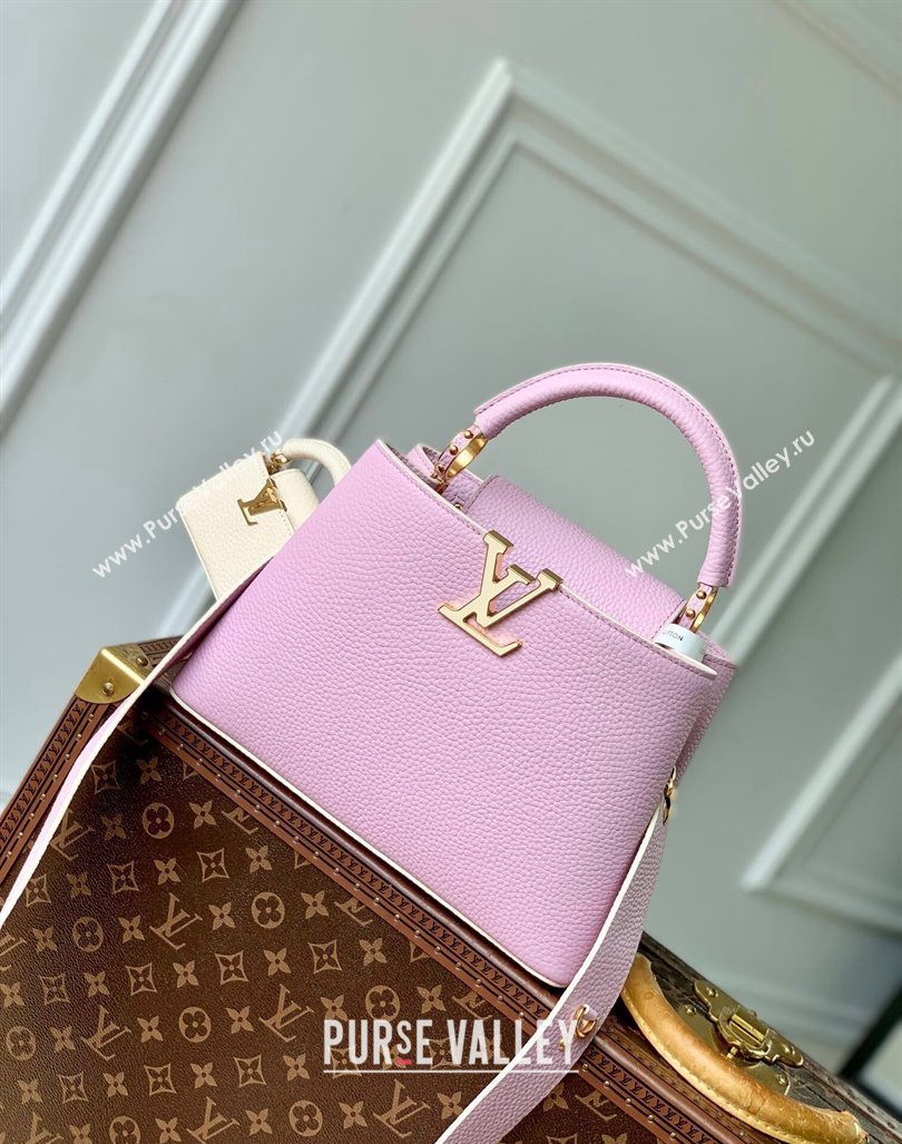 Louis Vuitton MiniMe Capucines BB Bag in Taurillon leather M24575 Purple 2024 (KI-240926012)